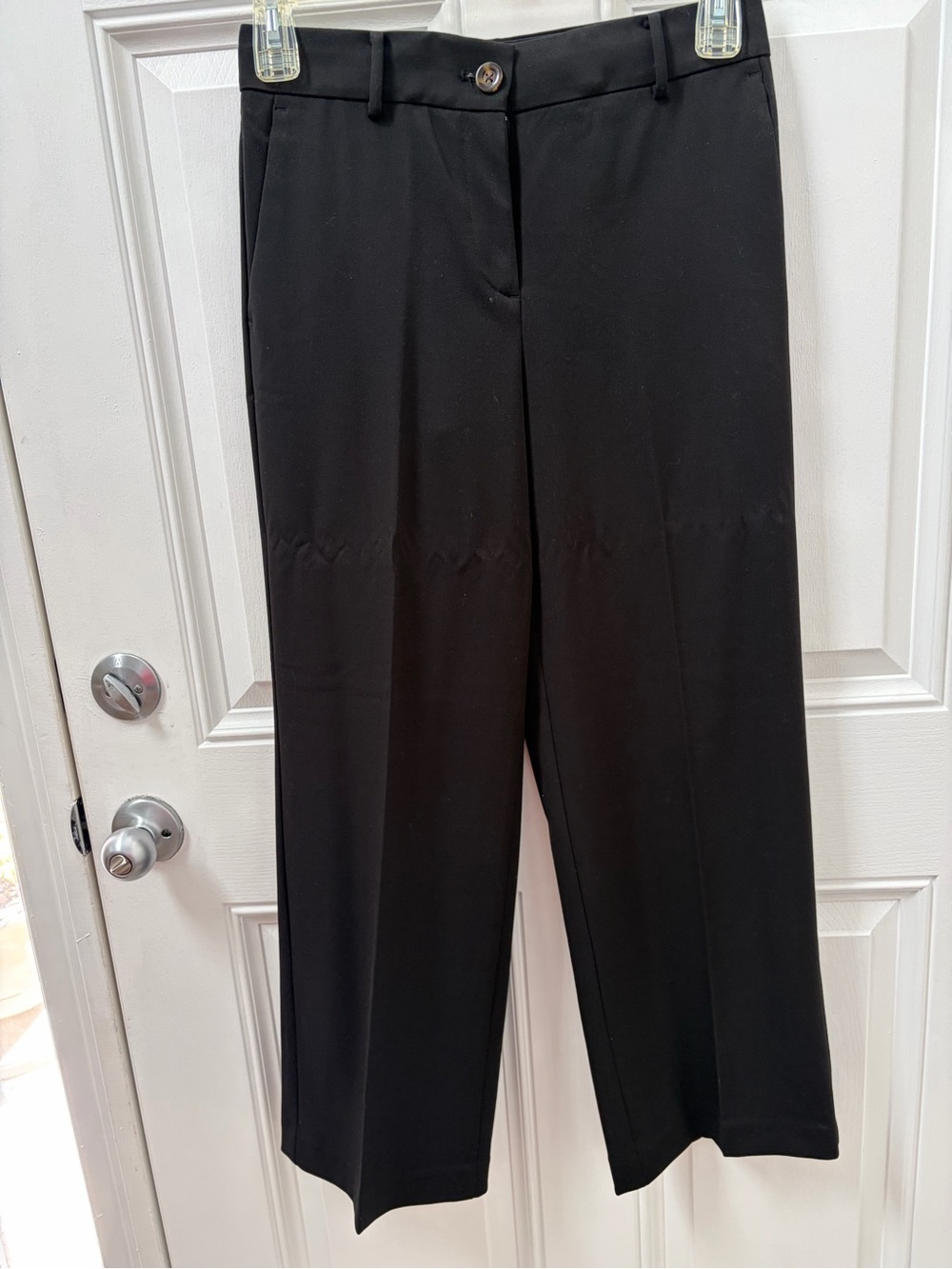 Ann Taylor Black Boot-Cut Dress Pants
